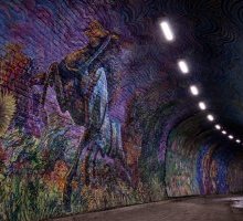 Colinton Tunnel di Edimburgo: il murales ispirato a una poesia di Stevenson