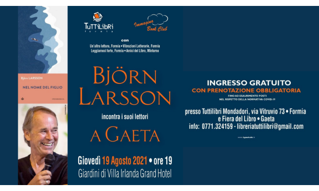 Björn Larsson incontra i lettori a Gaeta: la presentazione di “Nel nome del figlio”