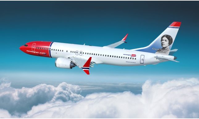 Norwegian dedica un aereo alla scrittrice Grazia Deledda