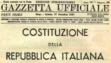 La Costituzione Italiana di Assemblea Costituente: 150 anni dell'Unità d'Italia