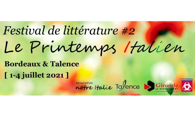 Festival Le Printemps Italien: in Francia torna il Festival della letteratura italiana