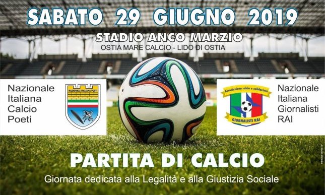 Giornalisti e poeti sui campi di calcio per una partita di beneficenza