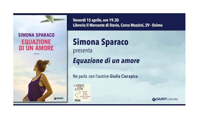 “Brindisi con l'autore”: Giulia Ciarapica dialoga con Simona Sparaco