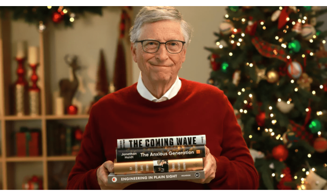 4 (+1) libri consigliati da Bill Gates per le vacanze di Natale 2024