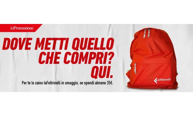 Zaino La Feltrinelli omaggio: ecco come