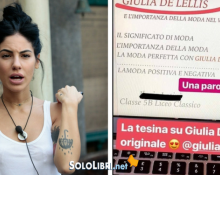 Giulia De Lellis come tesina di Maturità: la scelta di una ragazza fa riflettere