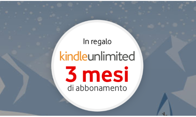 Vodafone Happy Friday: in regalo 3 mesi di abbonamento Kindle Unlimited