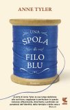 Una spola di filo blu