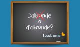 Daltronde o d'altronde: come si scrive