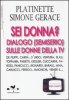 Copertina del libro Sei donna? Dialogo (semiserio) sulle donne della TV